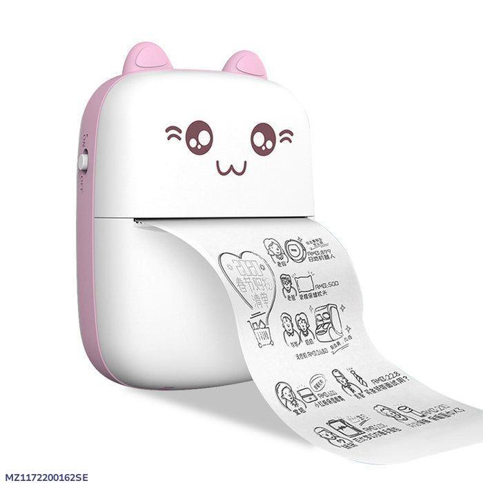 Bluetooth Mini Cat Pocket Printer for Photos, Notes & Stickers