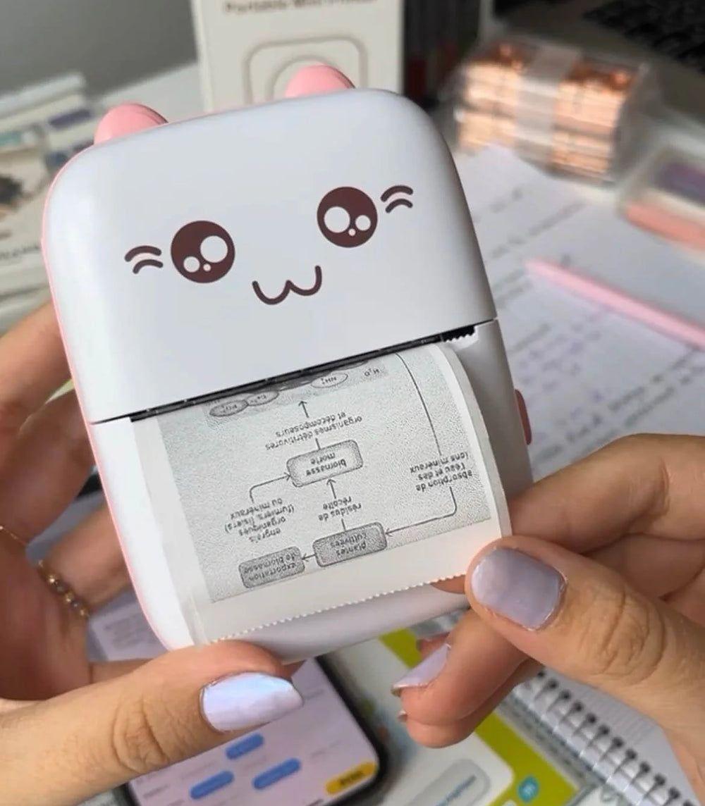 Bluetooth Mini Cat Pocket Printer for Photos, Notes & Stickers